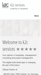 Mobile Screenshot of k2c-services.com